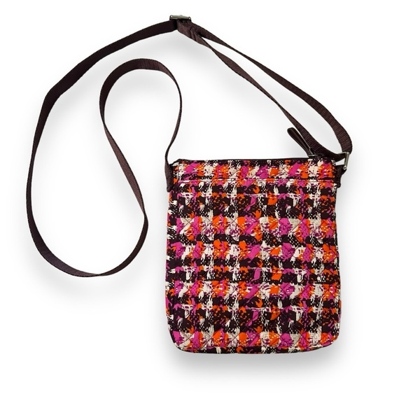 VERA BRADLEY | Hipster Crossbody Bag in Houndstooth Tweed Print NWT - Picture 3 of 10